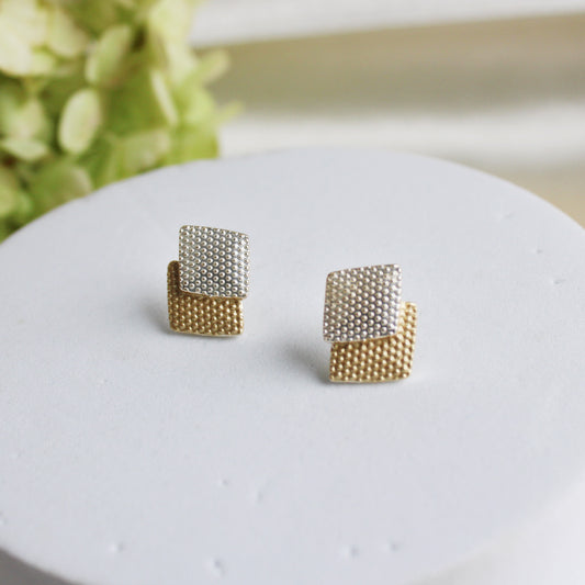 Pixel Dot Post Earring