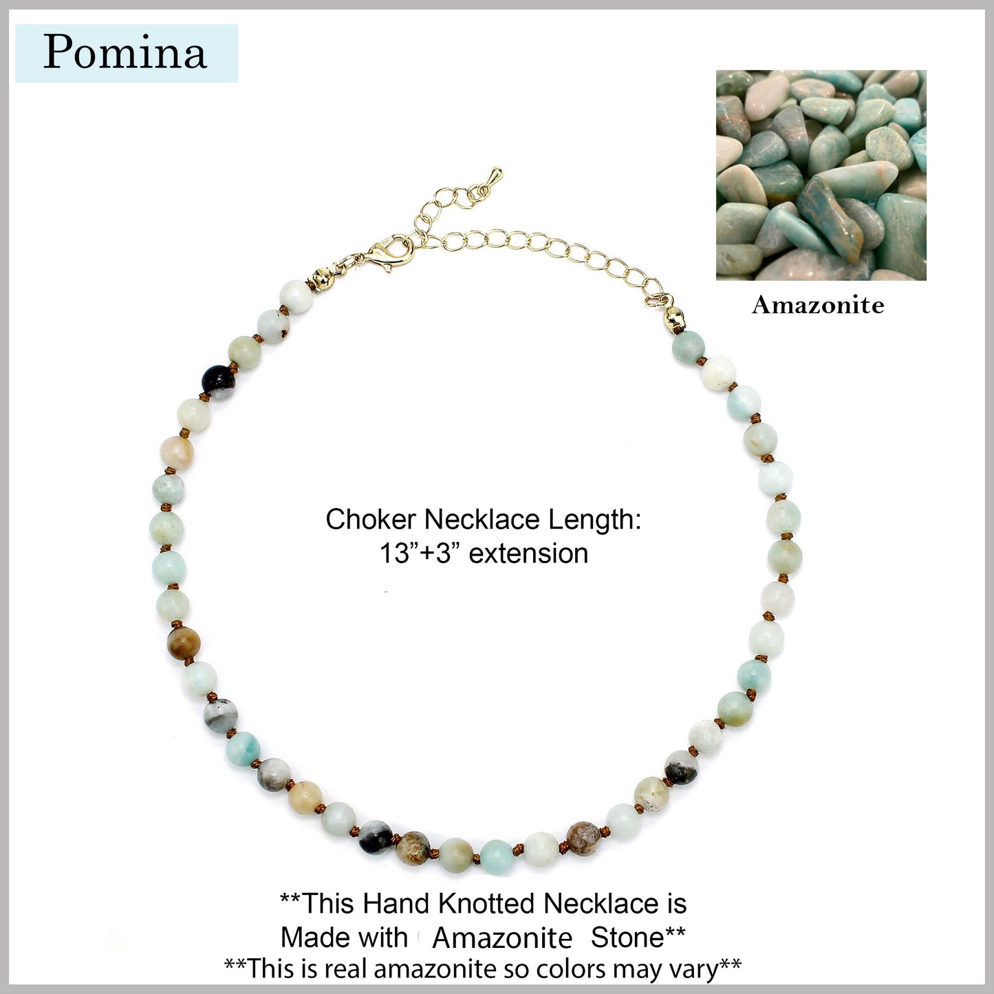 Amazonite Choker Necklace