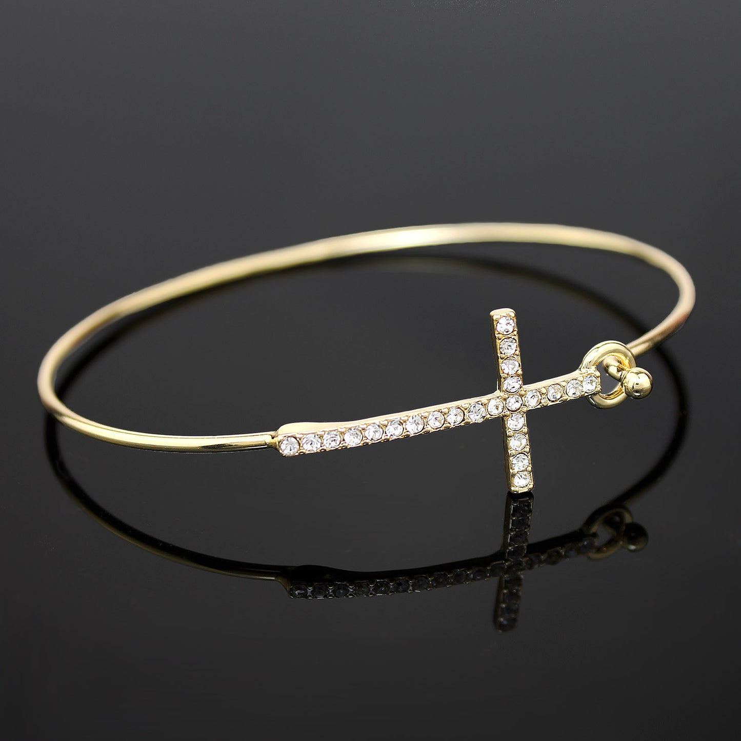 Crystal Cross Bracelet