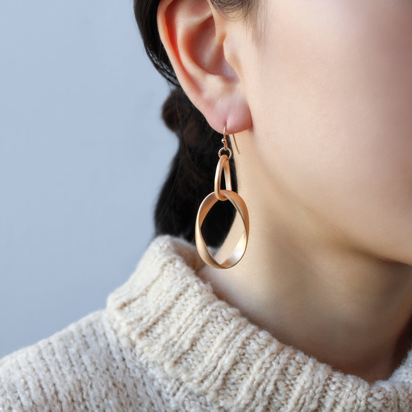 Satin Link Earrings