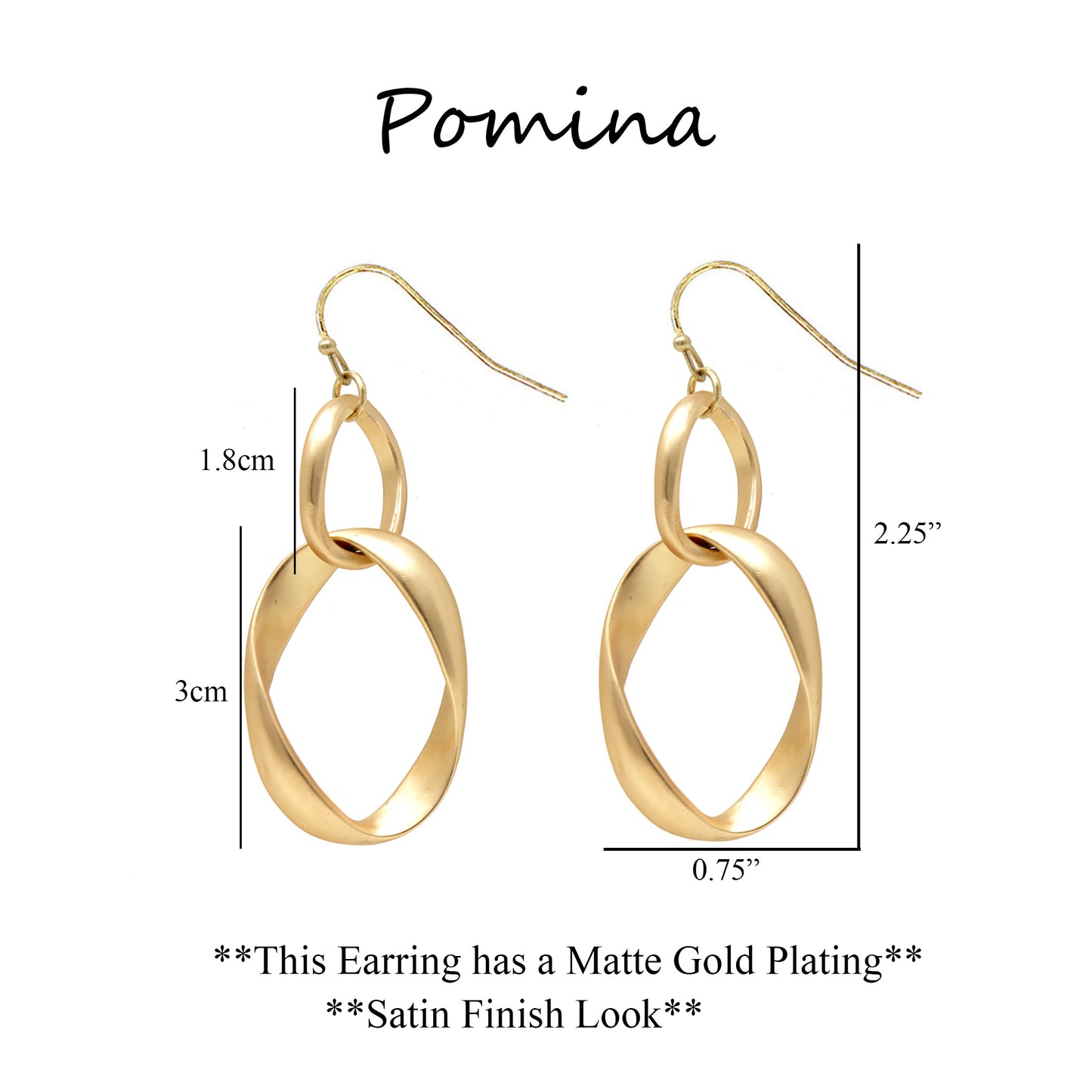 Satin Link Earrings