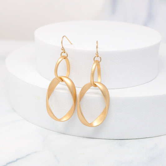 Satin Link Earrings