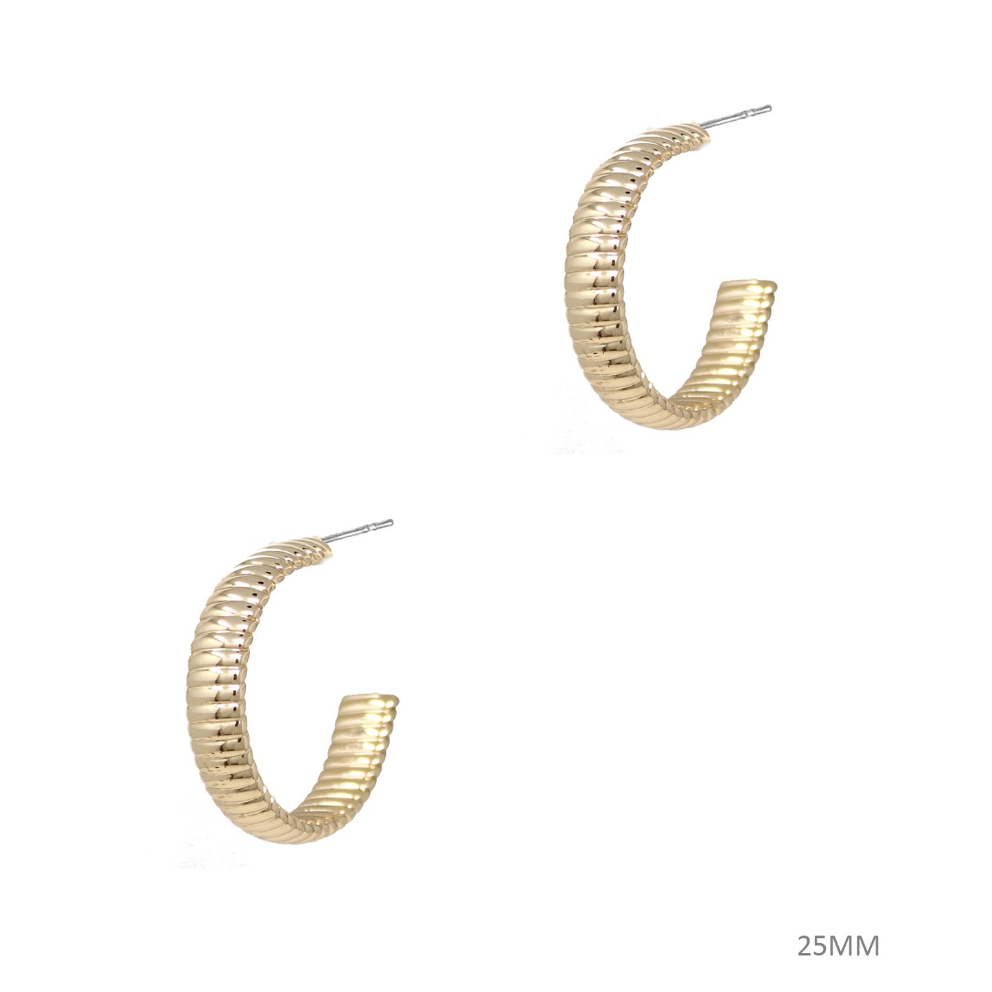 Small Chunky Snake Chain Hoops