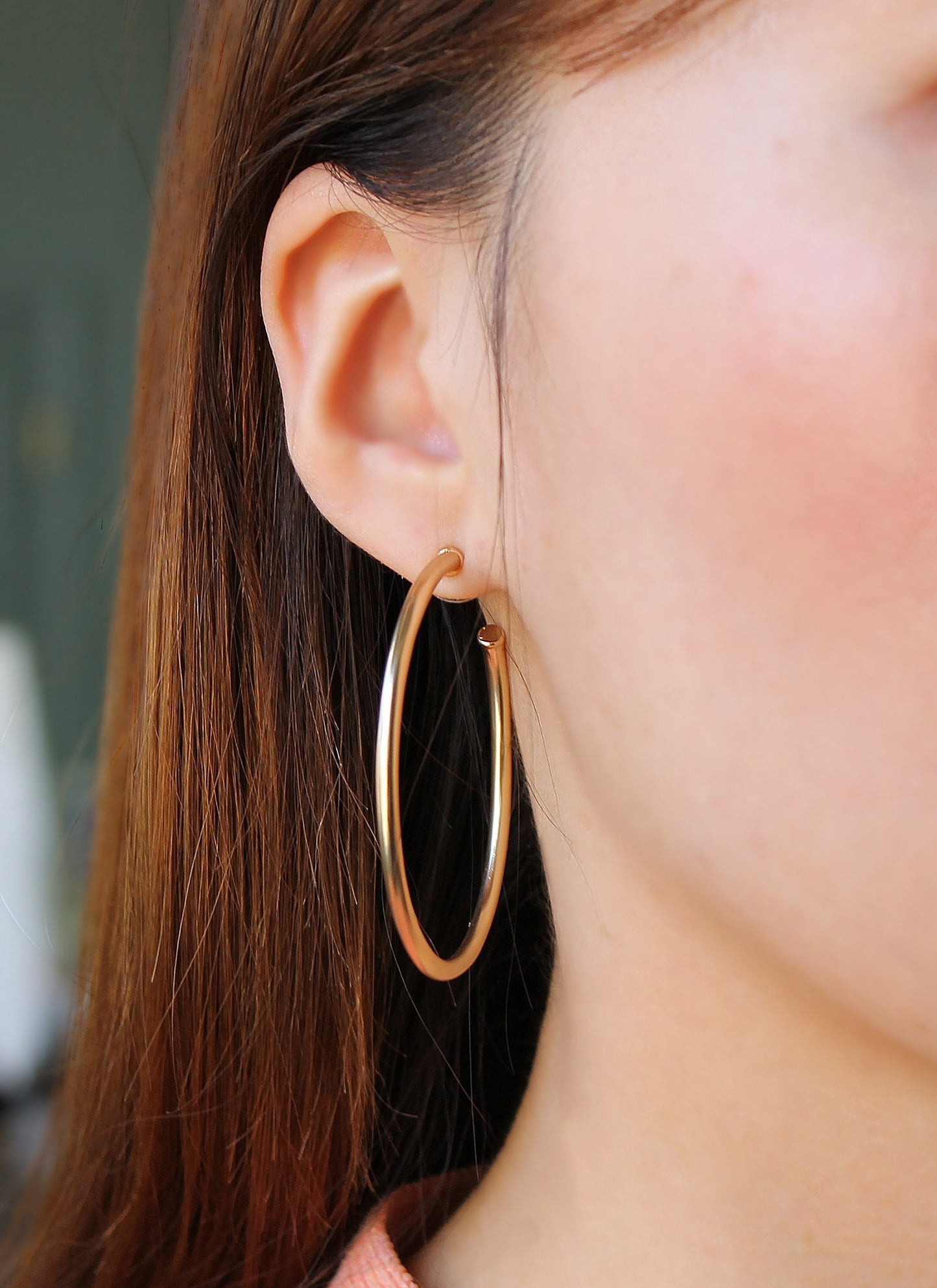 Classic Gold Satin Hoops