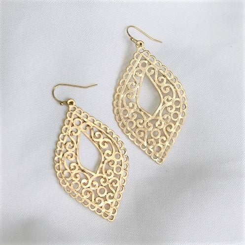 Large Moroccan Filigree Earrings